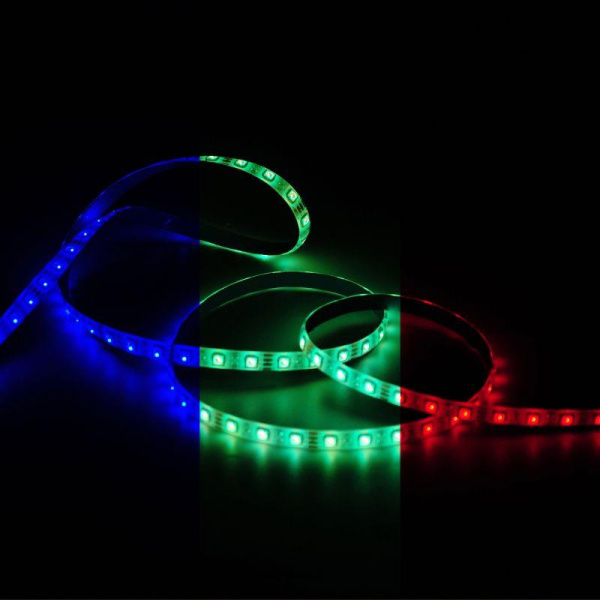 Лента светодиодная Basic 5050/60-SMD 12Вт RGB IP65 780лм/м 12В 10мм драйвер (уп.5м) GAUSS BT072