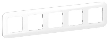 Рамка 5-м СП FLITE РУ-5-А-ФлБ бел. IEK FI-M52-31-20-K01