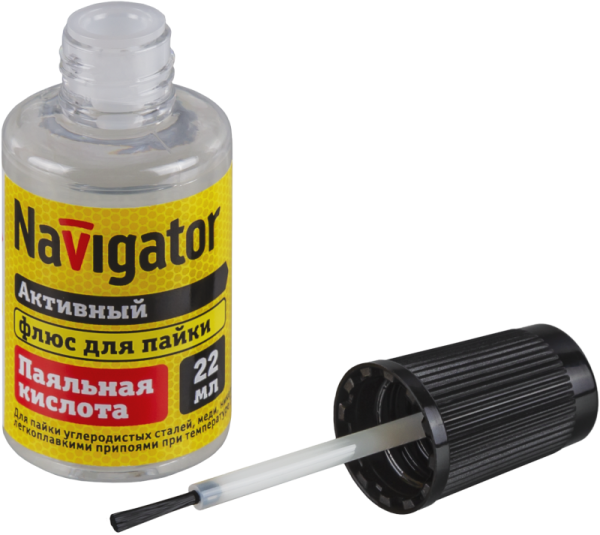 Флюс 93 262 NEM-Fl01-F22 (паяльная кислота; 22 мл) Navigator 93262