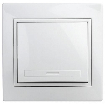 Выключатель 1-кл. СП Plano 10А IP20 1-101-01 250В бел. Intro Б0053721