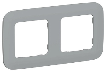 Рамка 2-м СП FLITE РУ-2-А-ФлС сер. IEK FI-M22-31-20-K03