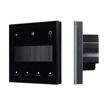 Панель сенсорная SMART-DALI-301-11-1G-4SC-DIM-IN BUS/24В Touch 2.4G IP20 пластик черн. INTELLIGENT ARLIGHT 046547