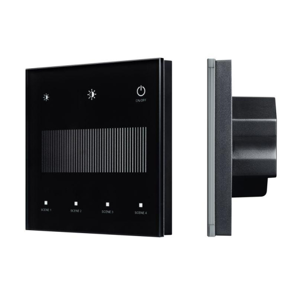 Панель сенсорная SMART-DALI-301-11-1G-4SC-DIM-IN BUS/24В Touch 2.4G IP20 пластик черн. INTELLIGENT ARLIGHT 046547
