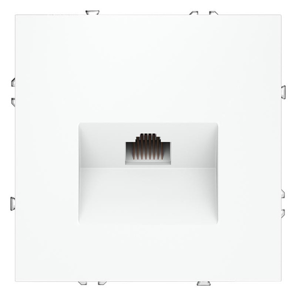 Розетка компьютерная 1-м СП S70 RJ45 кат.6 механизм бел. матов. Voltum VLS060102