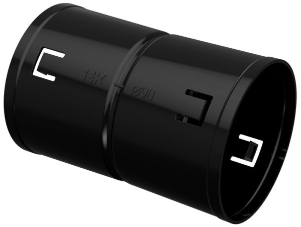 Муфта соединительная для двустенной трубы d90 ELASTA IEK CTA12D-M090-K02-R