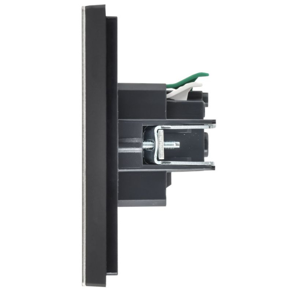 Розетка 1-м СП FORTE&PIANO FP614M 16А IP20 с заземл. без защ. шторок безвинтовое крепление шампань IEK FP-R11-16-1-M-K37