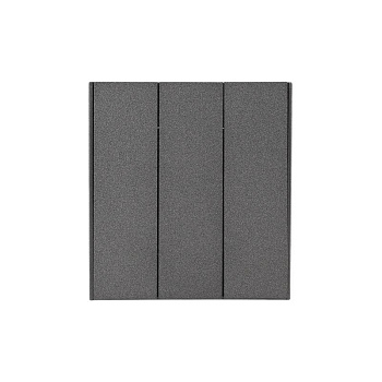 Выключатель 3-кл. СП STRONG 10А IP20 графит Kranz KR-78-0707-6