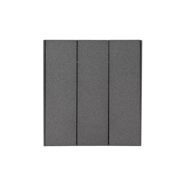 Выключатель 3-кл. СП STRONG 10А IP20 графит Kranz KR-78-0707-6