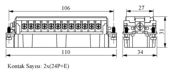 Штепсель EB048CF00 (25-48) EMAS EB048CF00