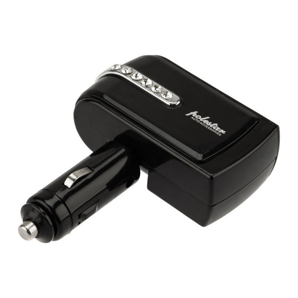 Разветвитель автоприкуривателя 2 гнезда 1хUSB (5 V 1000 mA) Rexant 16-0238