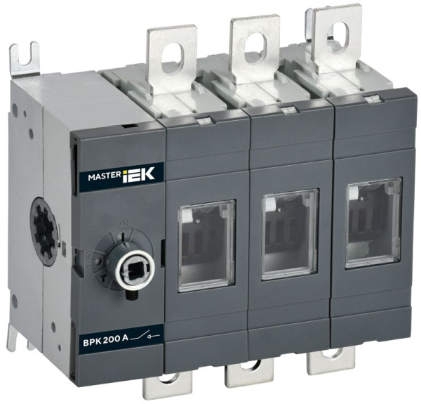 Выключатель-разъединитель 3п 200А ВРК MASTER без рукоятки IEK MI-VR10-3-0200-R