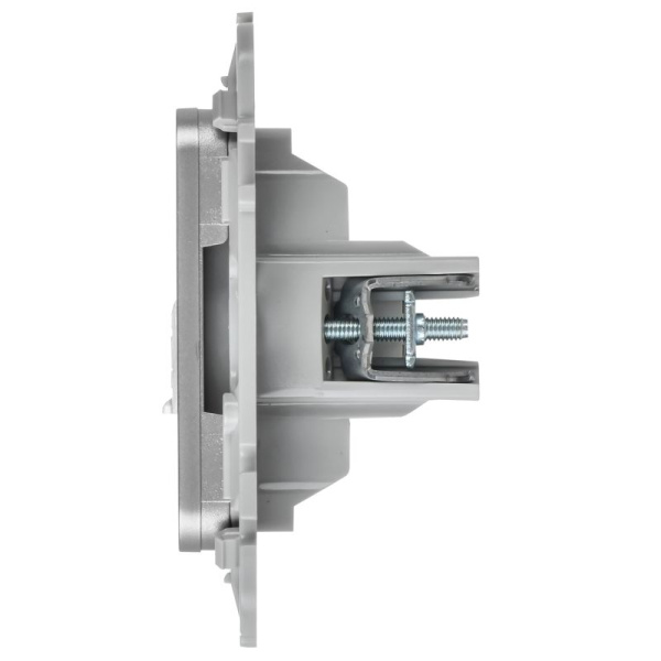 Розетка 2-м СП FLITE РКТВ5е-2-0-ФлА RJ45/TV кат.5E UTP механизм алюм. IEK FI-AK22-1-K47