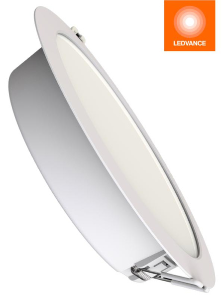 Светильник светодиодный Downlight DL MC 18Вт 3000/4000/6500К IP40 1710лм ДВО даунлайт кругл. встраив. с переключателем цветовой температуры бел. OSRAM 4607194230808