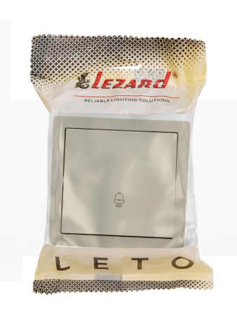 Кнопка звонка ОП LETO крем LEZARD 752-0300-103