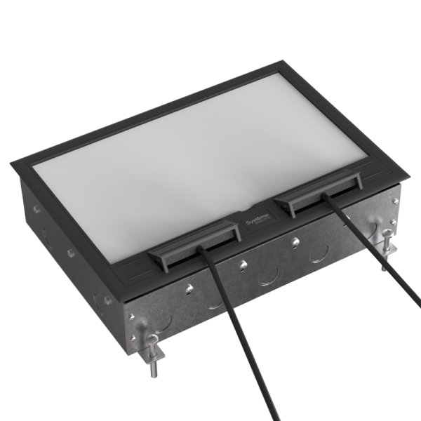 Люк MultiDesk MDK10 на 16мод. IP40 с монтажной коробкой для бетонных полов SE MDK10216