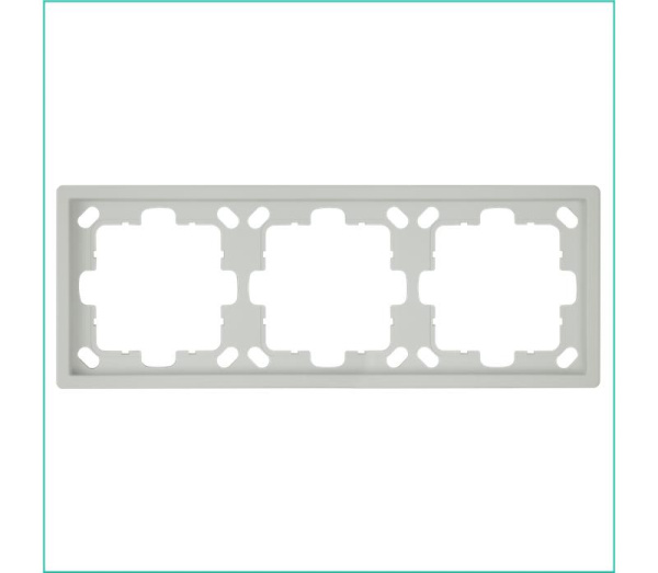 Рамка 3-м СП FD тауп матов. soft touch Jasmart FD1003PTM