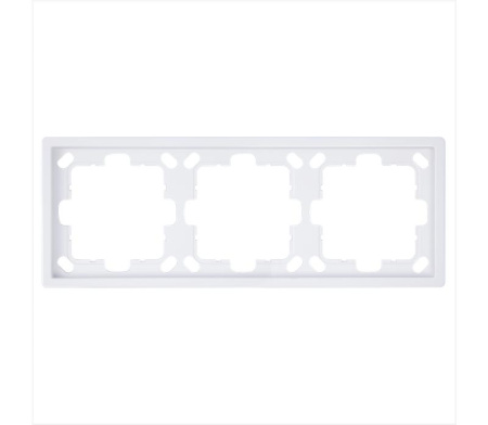 Рамка 3-м СП FD бел. глянцевый Jasmart FD1003W