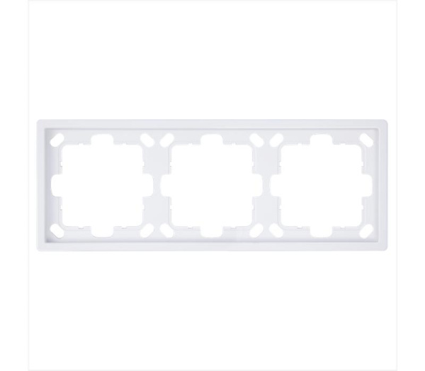 Рамка 3-м СП FD бел. глянцевый Jasmart FD1003W