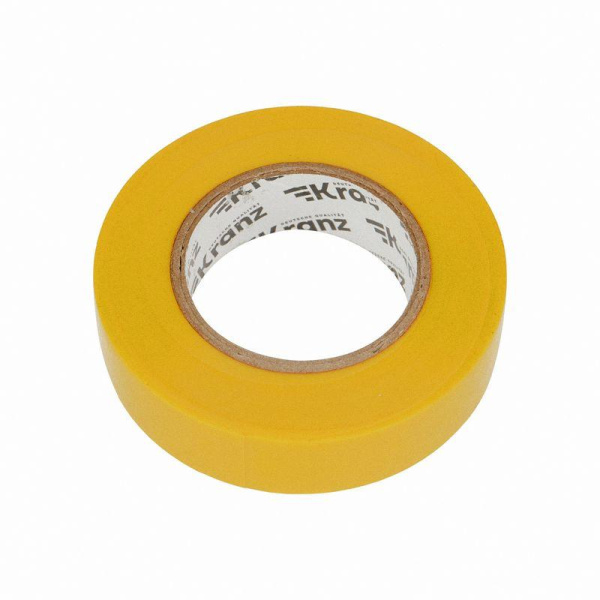 Изолента ПВХ 0.13х19мм 25м желт. Kranz KR-09-2202