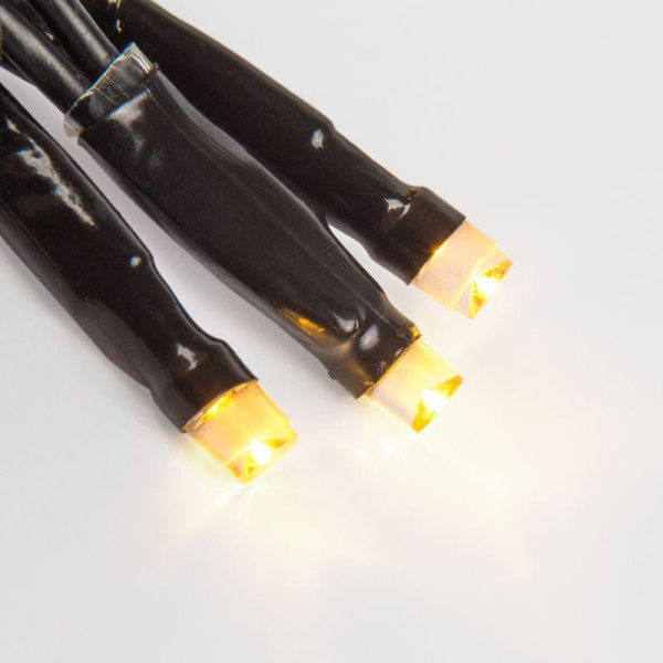 Гирлянда светодиодная управляемая"Нить" 20м 200LED тепл. бел. 20Вт IP65 провод ПВХ черн. (нужен контроллер 217-204) Neon-Night 303-146