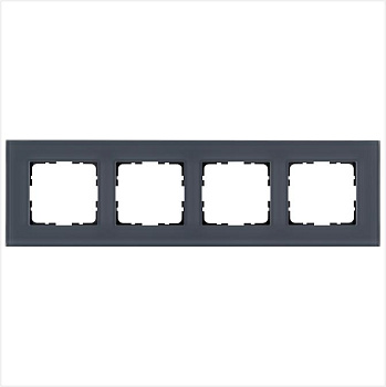Рамка 4-м G-Glass стекло маренго Jasmart G1004GC