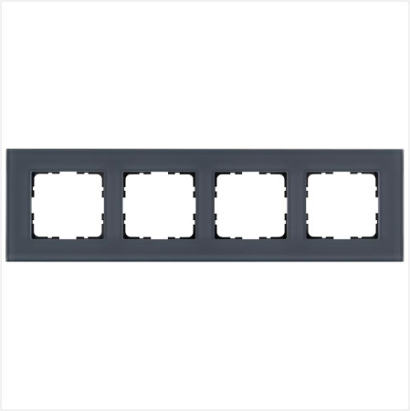 Рамка 4-м G-Glass стекло маренго Jasmart G1004GC