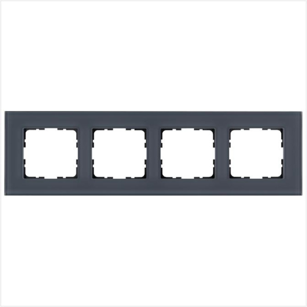 Рамка 4-м G-Glass стекло маренго Jasmart G1004GC
