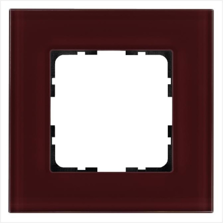 Рамка 1-м G-Glass стекло гранат. JasmartG1001GH