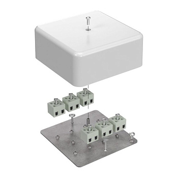 Коробка огнестойкая для кабель-канала 40-0470-FR2.5-12 Е15-Е120 103х103х45 Промрукав 40-0470-FR2.5-12