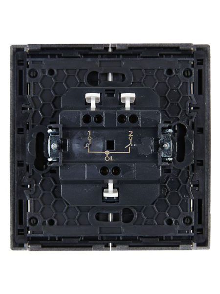 Выключатель 2-кл. СП FORTE&PIANO 10А FP505 сталь IEK FP-V20-0-10-1-K46