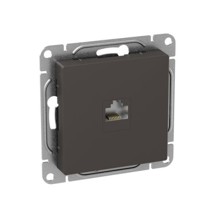 Розетка RJ45 (кат.6) мокко. Эпика EKF UP1-SOM-RJ45-6