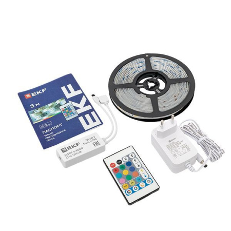 Лента светодиодная умная Connect RGBW (уп.5м) EKF slswf-5-rgbw