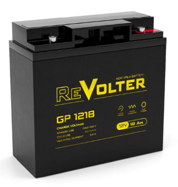 Аккумулятор 12В 18А.ч GP 1218 REVOLTER 4614040020019