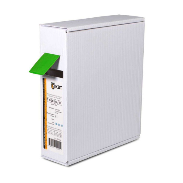Трубка термоусадочная в евро боксе T-BOX 10/5 син. (уп.10м) КВТ 65617