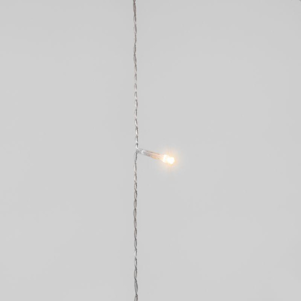 Гирлянда светодиодная занавес 1.5х1.5м 64 LED теплый бел. прозр. ПВХ IP20 свечение с динамикой 220В не соединяется с контроллером Neon-Night 235-406
