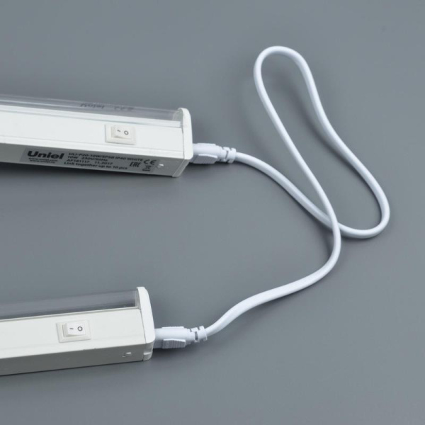 Провод UCX-PP2/L10-050 WHITE 1 POLYBAG для соединения светильников для растений ULI-P 50см бел. Uniel UL-00008551