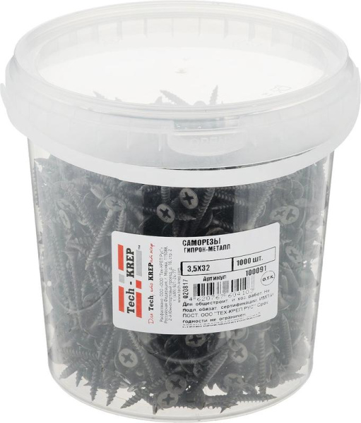 Саморез ШСГМ 3.5х32 (уп.1000шт) Tech-Krep/Zitar 100091