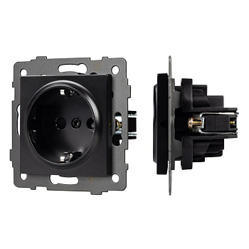 Механизм электрической розетки SCT-MEU1-PL-BK-V 250В 16А Arlight 049815
