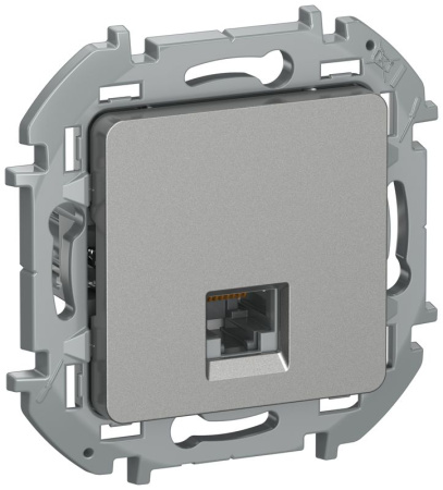 Розетка компьютерная IEKINSPIRIA RJ45 кат.6 UTP алюм. IEK 6738321