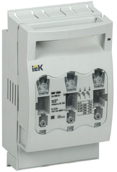 Выключатель-разъединитель-предохранитель 160А KARAT IEK SRP-10-3-160