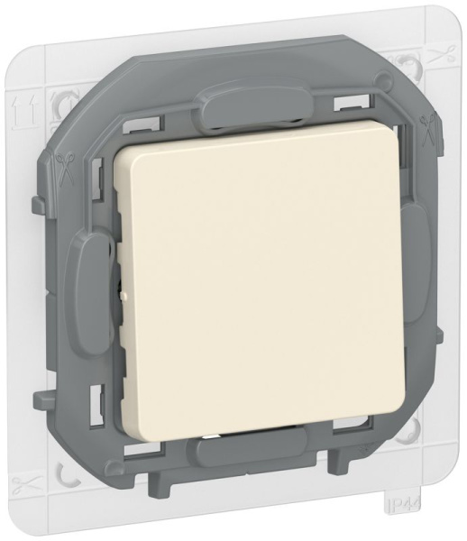 Переключатель 1кл сх6 10АХ IP44 б/к IEKINSPIRIA сл. кость IEK 6736711