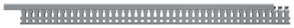 Кабель-канал перфорированный 25х30мм L2000 IMPACT IEK IM-KK50-025-030-005-K03