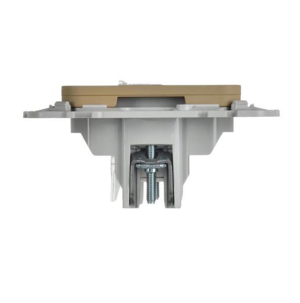 Розетка компьютерная 2-м СП FLITE РК5е-2-0-ФлХ RJ45 кат.5E UTP механизм хаки IEK FI-K22-1-K59