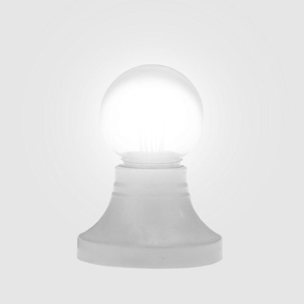 Лампа светодиодная 2Вт шар d45 6LED прозрачная бел. E27 эффект лампы накаливания для белт-лайт Neon-Night 405-125