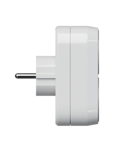 Разветвитель 2-м с заземл. 16А 3500Вт бел. КОСМОС TKsm-2g-Z(16A)W
