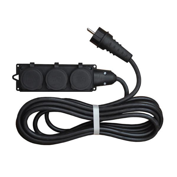 Удлинитель 3х5м с заземл. 16А IP44 4кВт КГ с защ. крышкой Союз 481S-4600.
