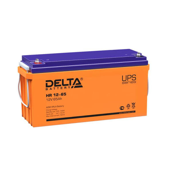 Аккумулятор UPS 12В 65А.ч HR 12-65 Delta 4614010180013