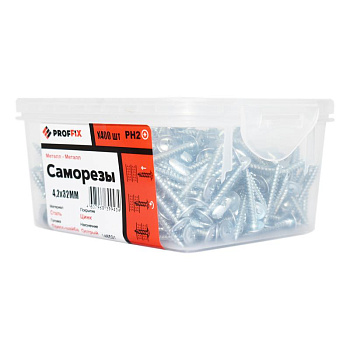 Саморез СММ 4.2х32 усилен. (TWN) (контейнер) (уп.400шт) Tech-Krep PRO/Zitar 146521