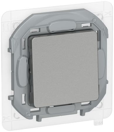 Переключатель 1кл сх6 10АХ IP44 б/к IEKINSPIRIA алюм. IEK 6736721