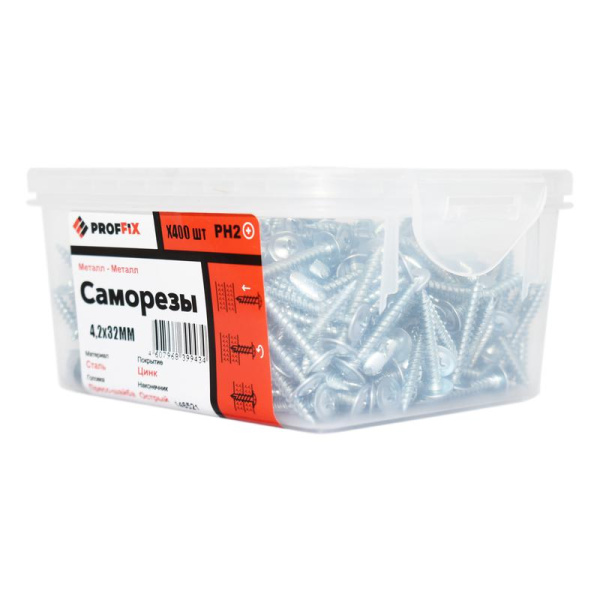 Саморез СММ 4.2х32 усилен. (TWN) (контейнер) (уп.400шт) Tech-Krep PRO/Zitar 146521